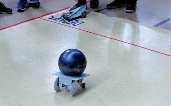 Piste robotique sur bâche - 90 x 90 cm - Mini Sumo officielle