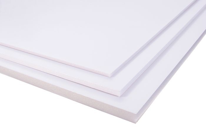 Plaque carton plume blanc - format et épaisseur au choix