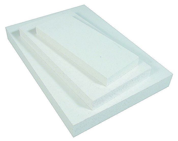 Plaque PVC EXPANSÉ M2 surfaces dures - BLANC [ép. 19 x 400 x 500 mm]