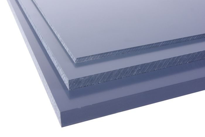 Plaque PVC RIGIDE - GRIS [ép. 3 x 250 x 500 mm]