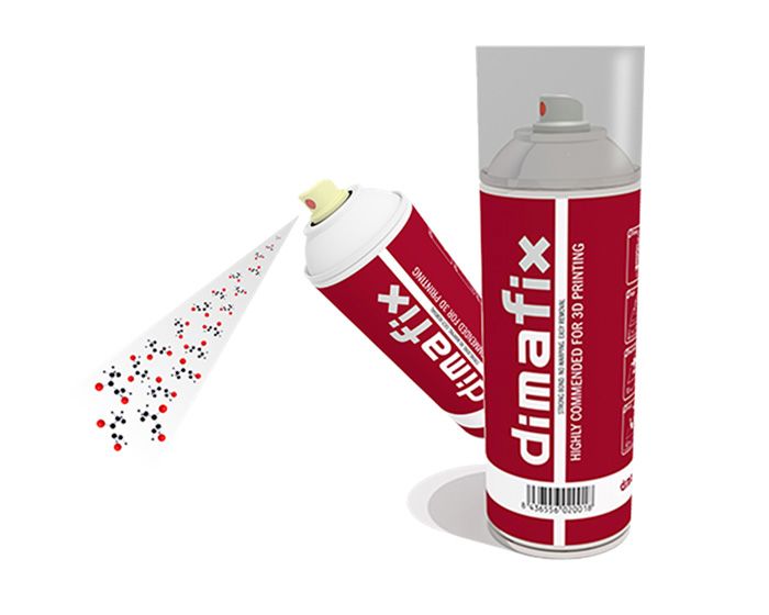 Spray adhésif pour plateau d'imprimante 3D - Dimafix (400 ml)