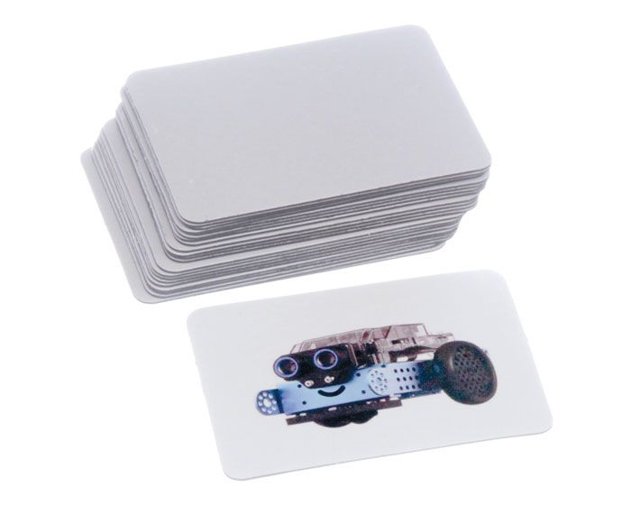 25 Magnets blanc traité polyester pour sublimation - 55 x 75 mm